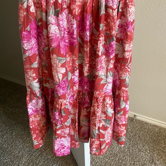 Express floral front tie maxi dress - Picture 5 of 8